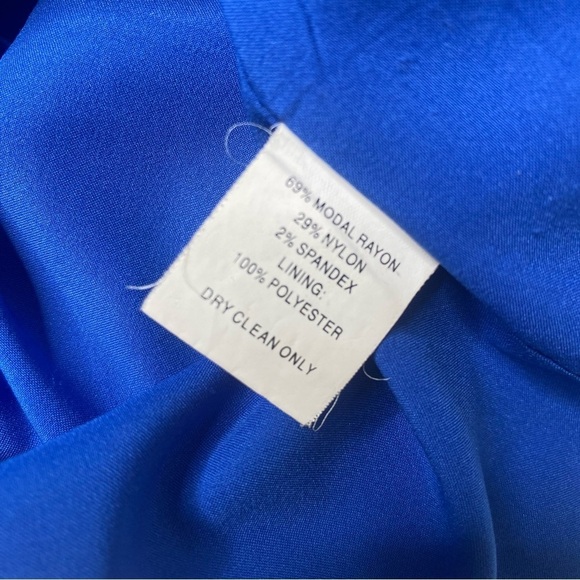 Trina Turk Sleeveless Cocktail Dress Blue 4 - Picture 5 of 7